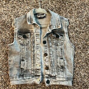 Little Bipsy Vest- grey wash